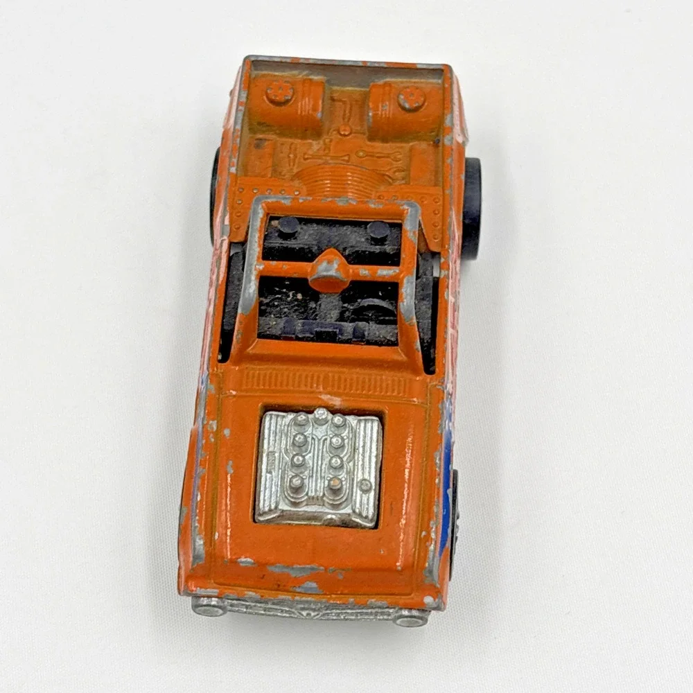 Vintage Redlines Hotwheels Baja Bruiser 1973 Mattel Inc. Hong Kong Orange